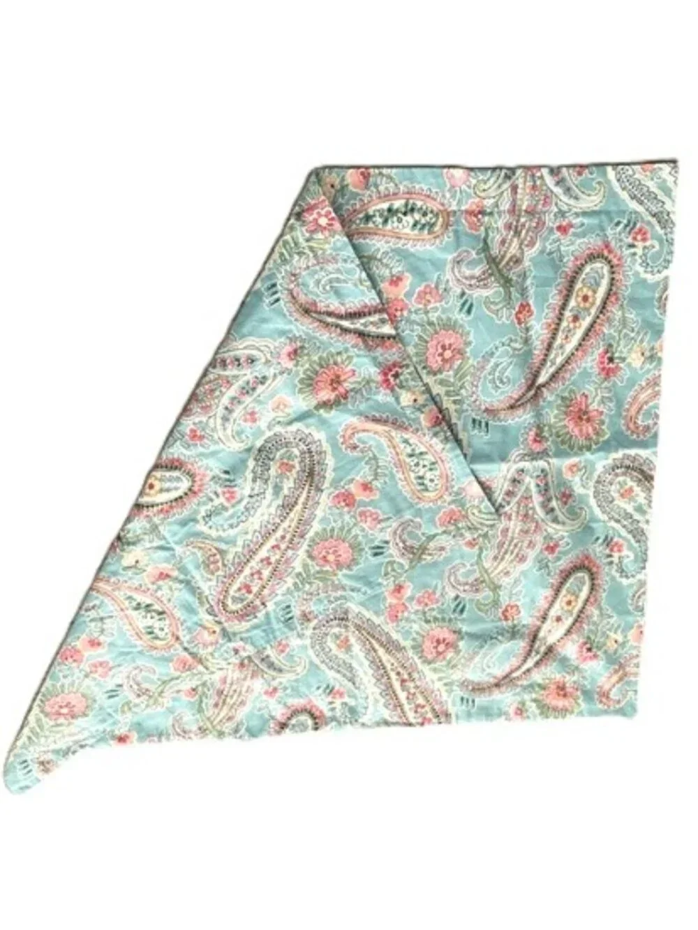 POTTERY BARN Paisley Light Blue Pillow Cotton Pillow Sham NEW Standard